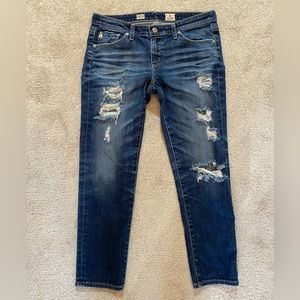 AG Adriano Goldschmied Cigarette Crop Jeans Size 28